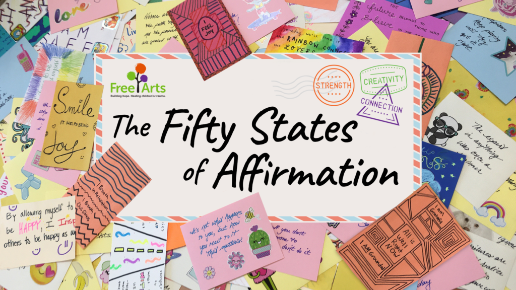 Affirmation cards that were mailed in from 26 states